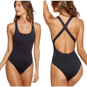 Andie Swim The Cheeky Coverage Tulum One Piece Black Size M NWT